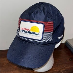 Pickleball US Open Tournament Polyester Minto Naples FL Sewn Patch cap hat OSFA